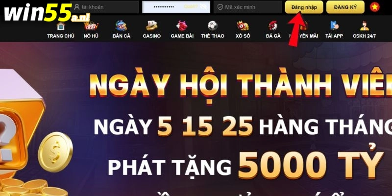 Khi đã nhấp vào nút “Đăng nhập,” hệ thống sẽ tiếp tục đưa bạn đến một trang mới