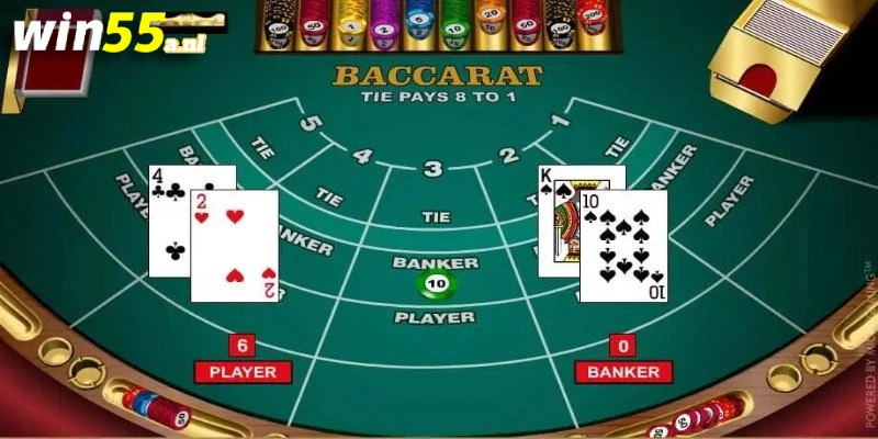 Đánh bài Baccarat đơn giản 