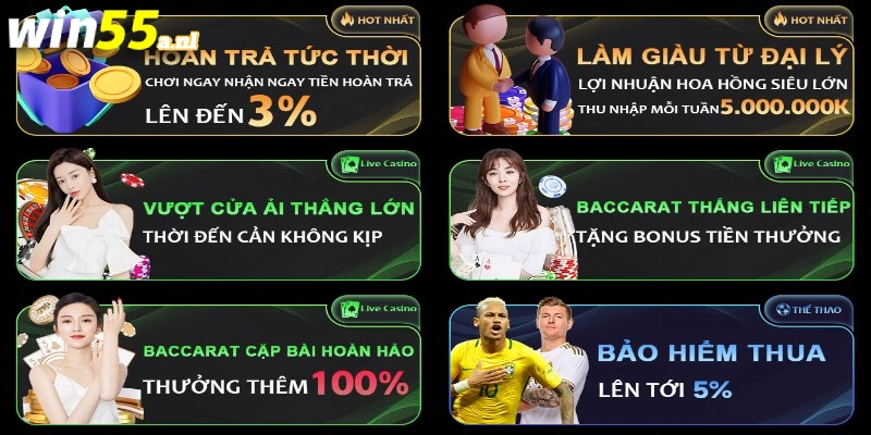 Live casino Win55 tạo nên trải nghiệm đẳng cấp